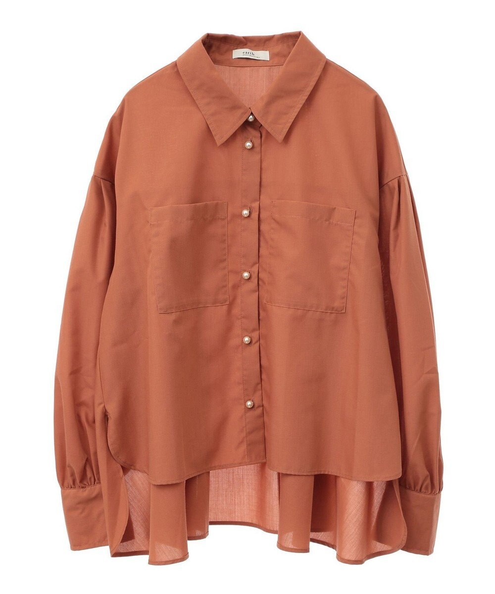 earth music&ecology オーバーフレアシャツ 