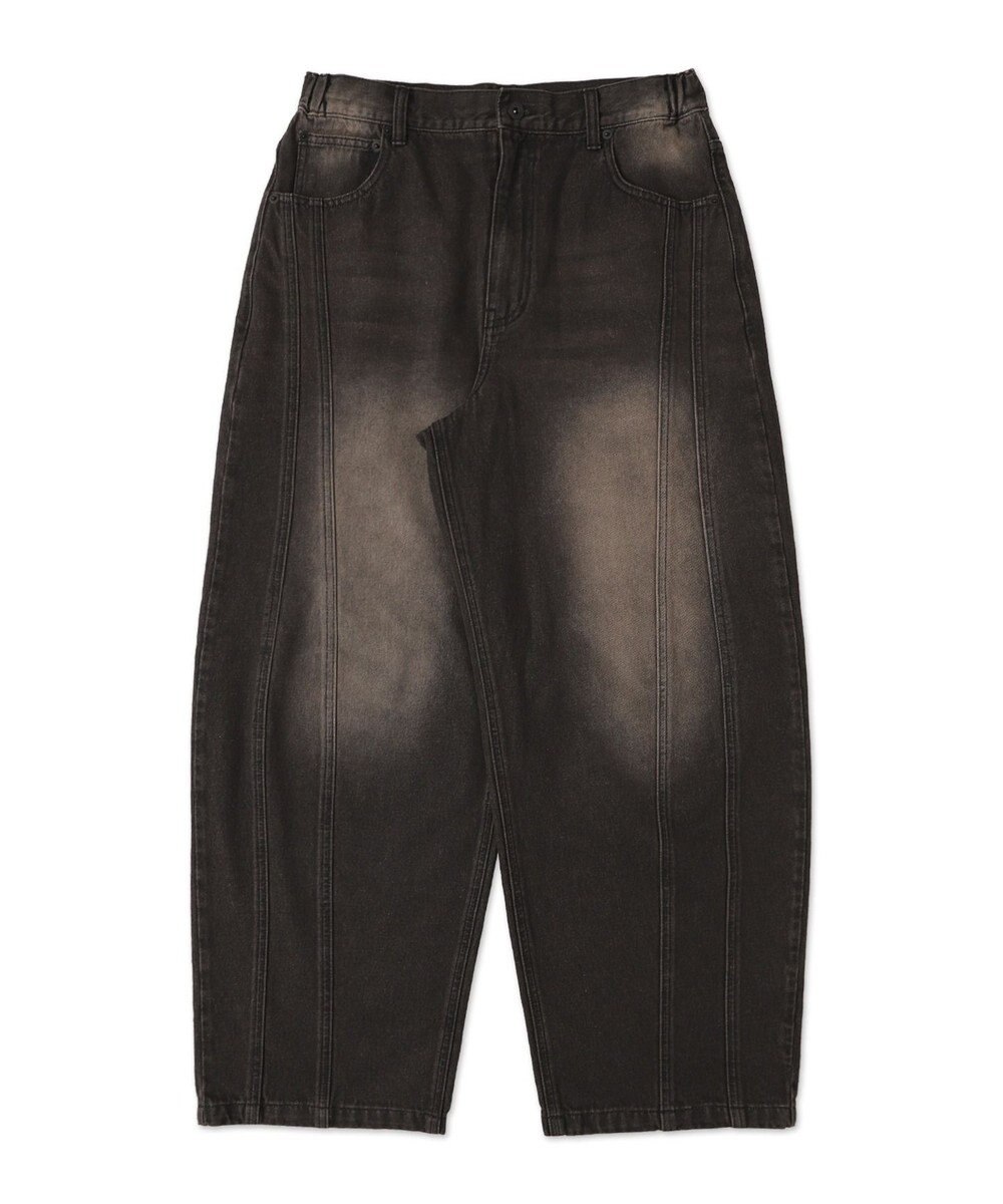 WEGO 【SMLサイズ展開】イージー3Dバレルレッグデニムパンツ 