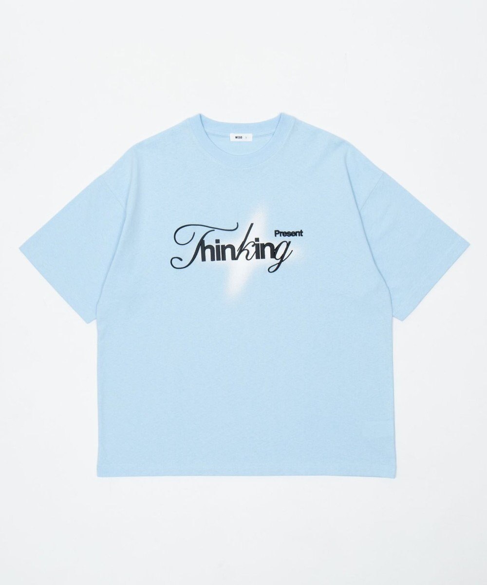 WEGO 【機能T/ユニセックス着用ITEM/MLサイズ展開】接触冷感3D刺繍T(SS) 
