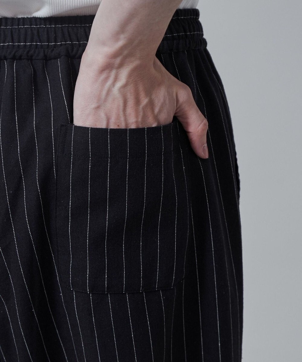 WEGO 【ユニセックス着用アイテム/手洗い可/SETUP可/ウエストゴム】リネンレーヨンイージーパンツ 