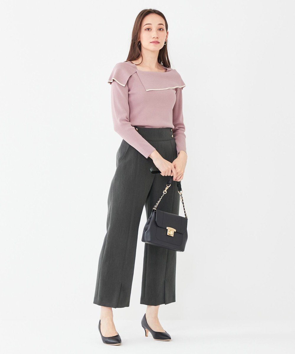 ANY SIS 【洗える】フレアカラープルオーバー 