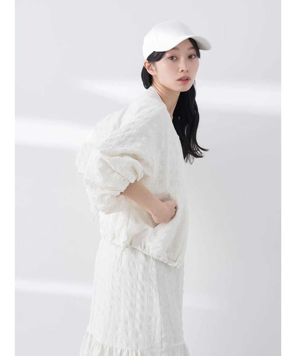 earth music&ecology シャーリングタックスリーブブルゾン 