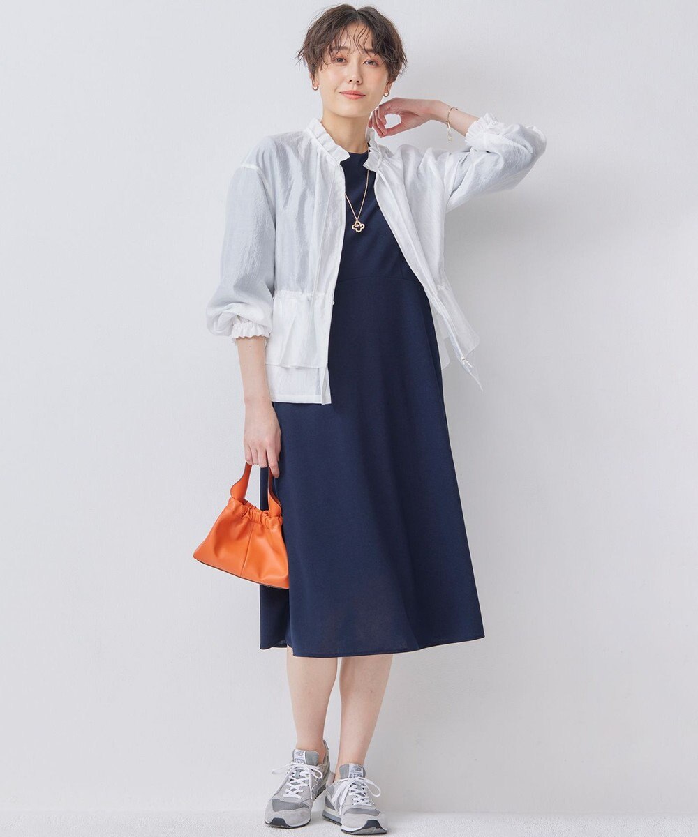 組曲 S 【洗える・シワになりにくい】シアーブルゾン 