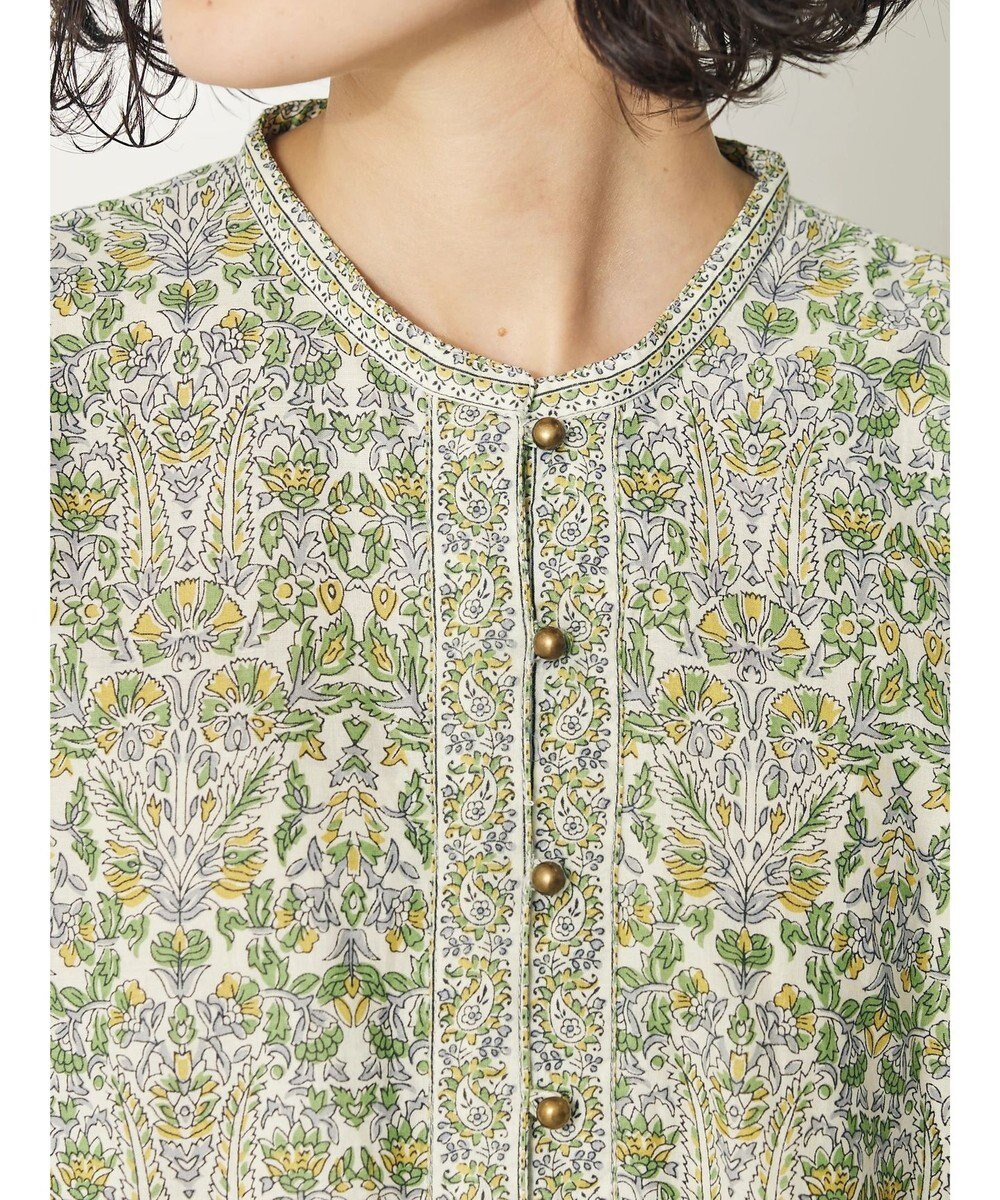 CRAFT STANDARD BOUTIQUE インド綿アラベスク柄ワンピース 