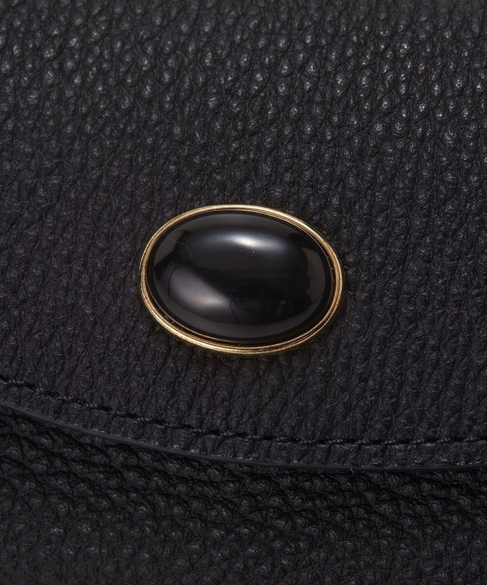 TOPKAPI 【TOPKAPI】gemdrops ジェムドロップ ミニエンボスレザー 天然石 三つ折り 財布 