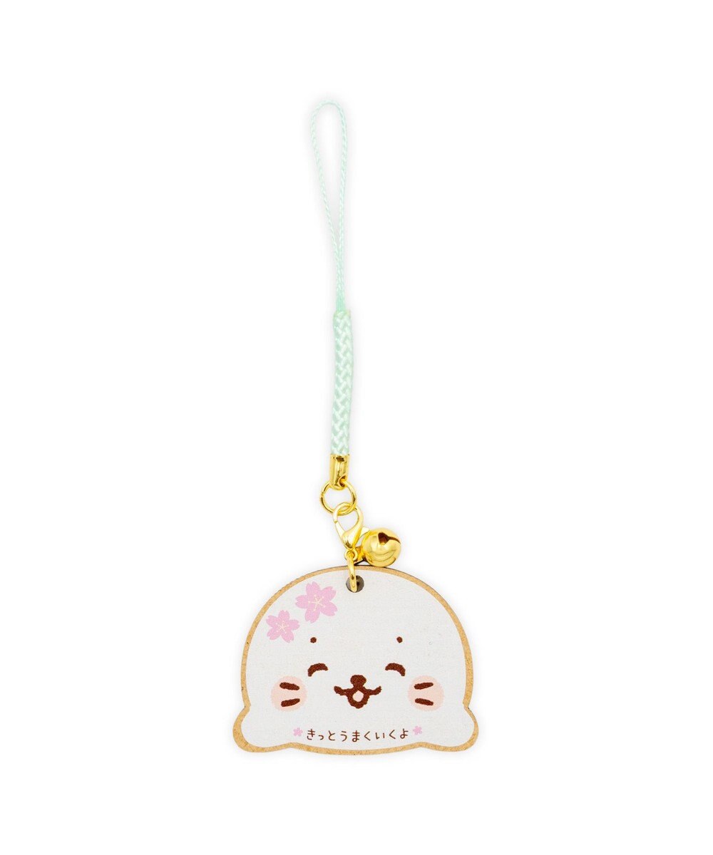 Mother garden しろたん 木製 絵馬根付 《顔ぼん》きっとうまくいくよ 単品 