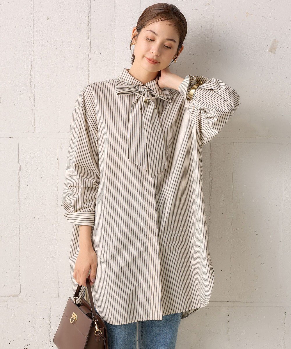 組曲 コンパクトシャーティングオーバー シャツ 