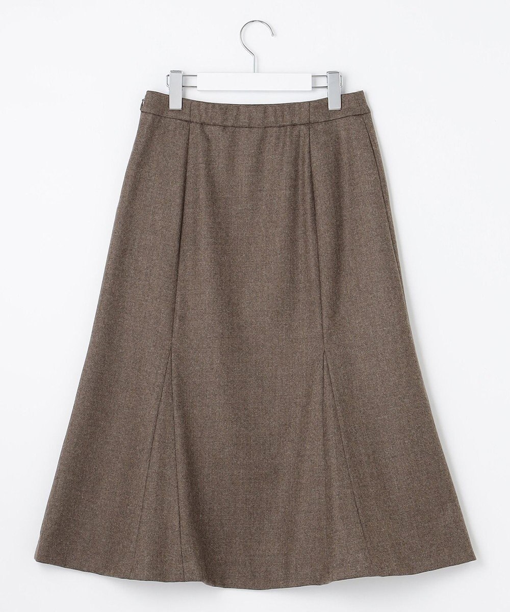 J.PRESS LADIES 【洗える】フラノハンドウォッシュ マーメイド スカート 