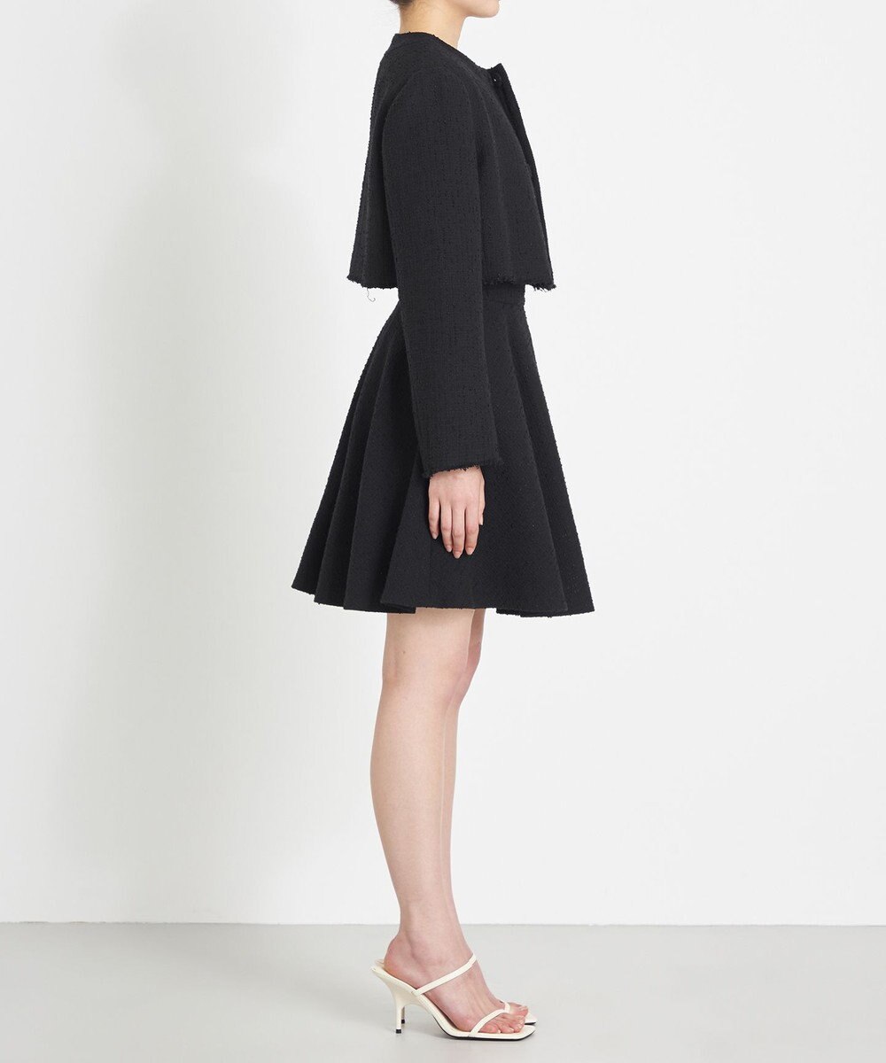 NAVE 【Nave】ストライプツィード クロップドジャケット 