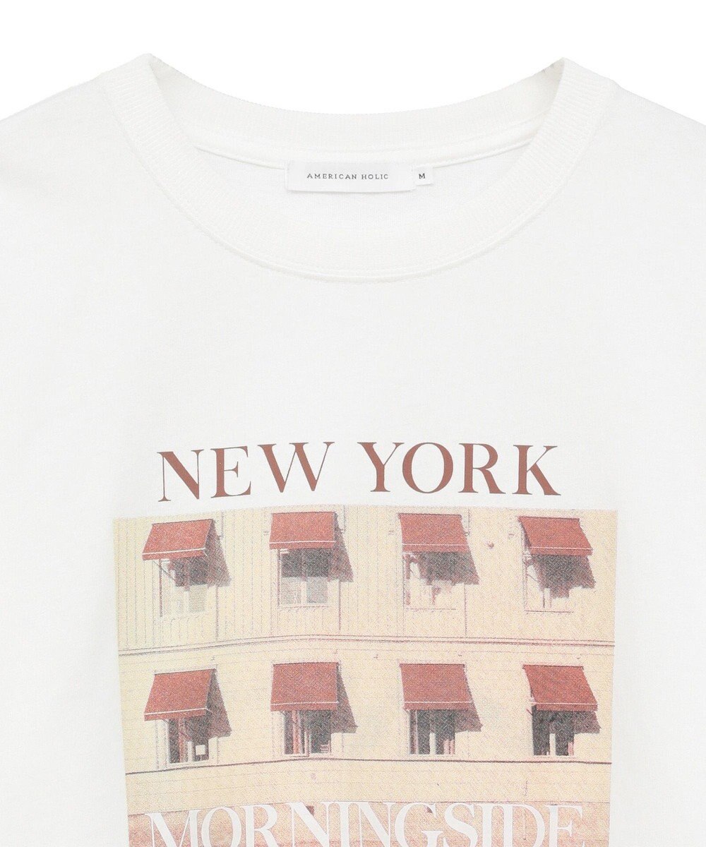 AMERICAN HOLIC ロゴ＆フォトプリントTシャツ 
