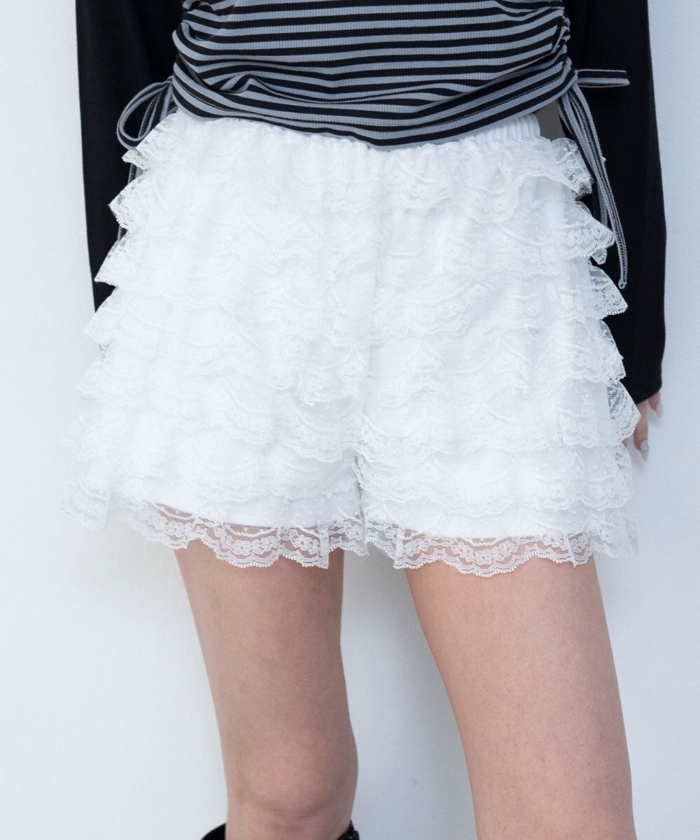 WEGO レースフリルマイクロショートパンツ 