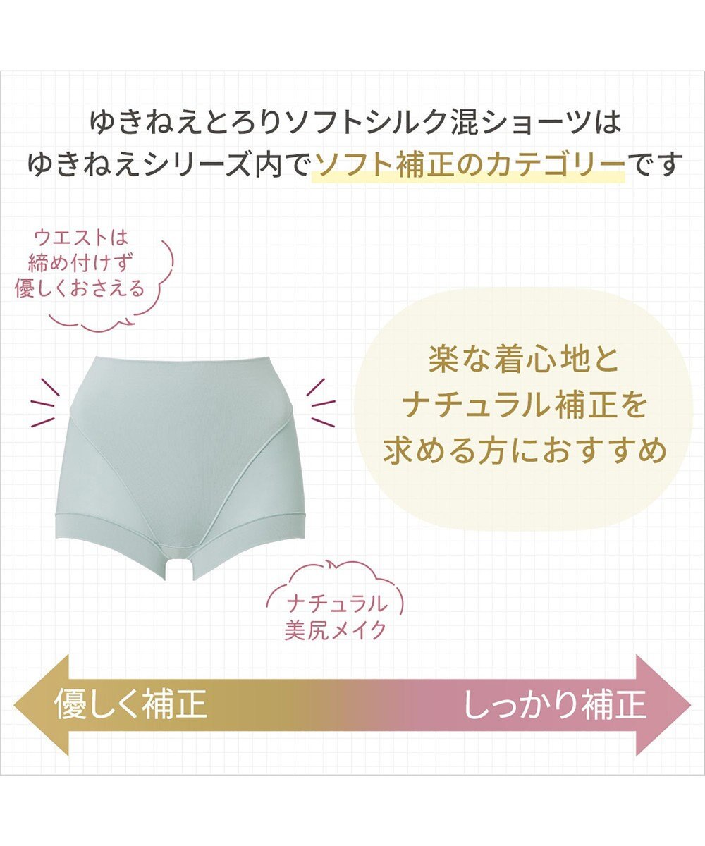 BRADELIS New York 【Yukine inc. 】ゆきねえとろりソフトシルク混ショーツ24 履き心地重視の補正ショーツ お腹すっぽり 響きにくい 快適 