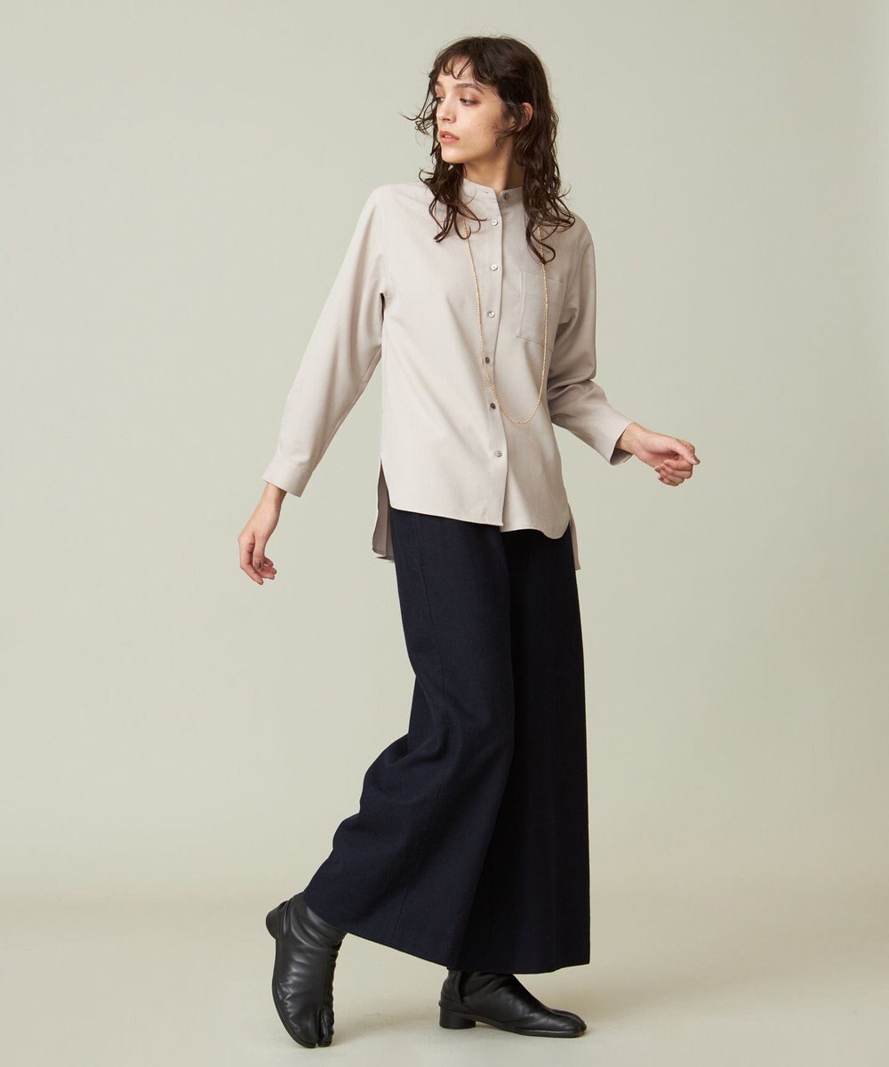 J.PRESS YORK STREET 【WOMEN】バックプリーツ ブラウス 