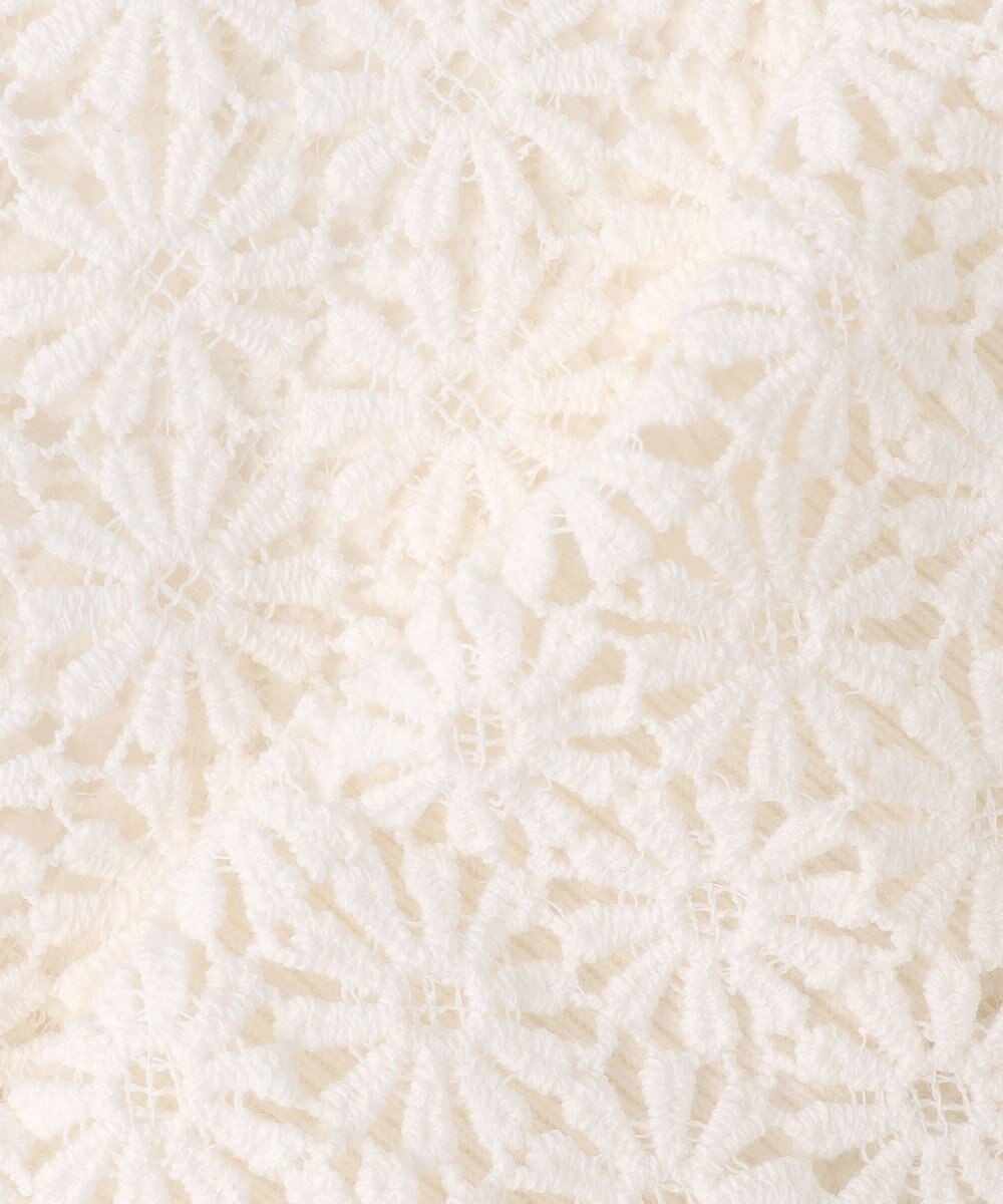 組曲 【先行予約・前後着用可】コットンフラワーレーシー カーディガン 