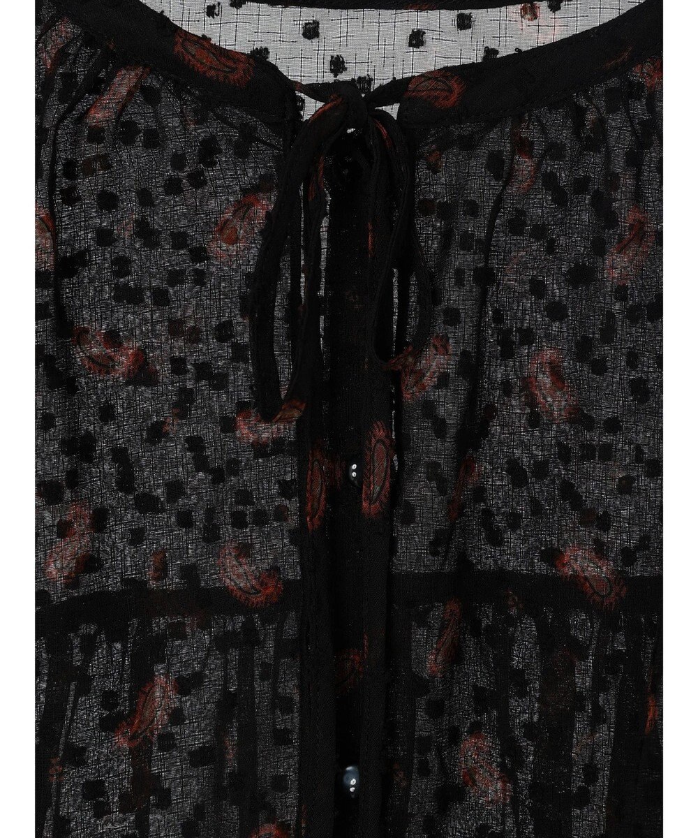 AMERICAN HOLIC ドビーシフォンフリルブラウス 