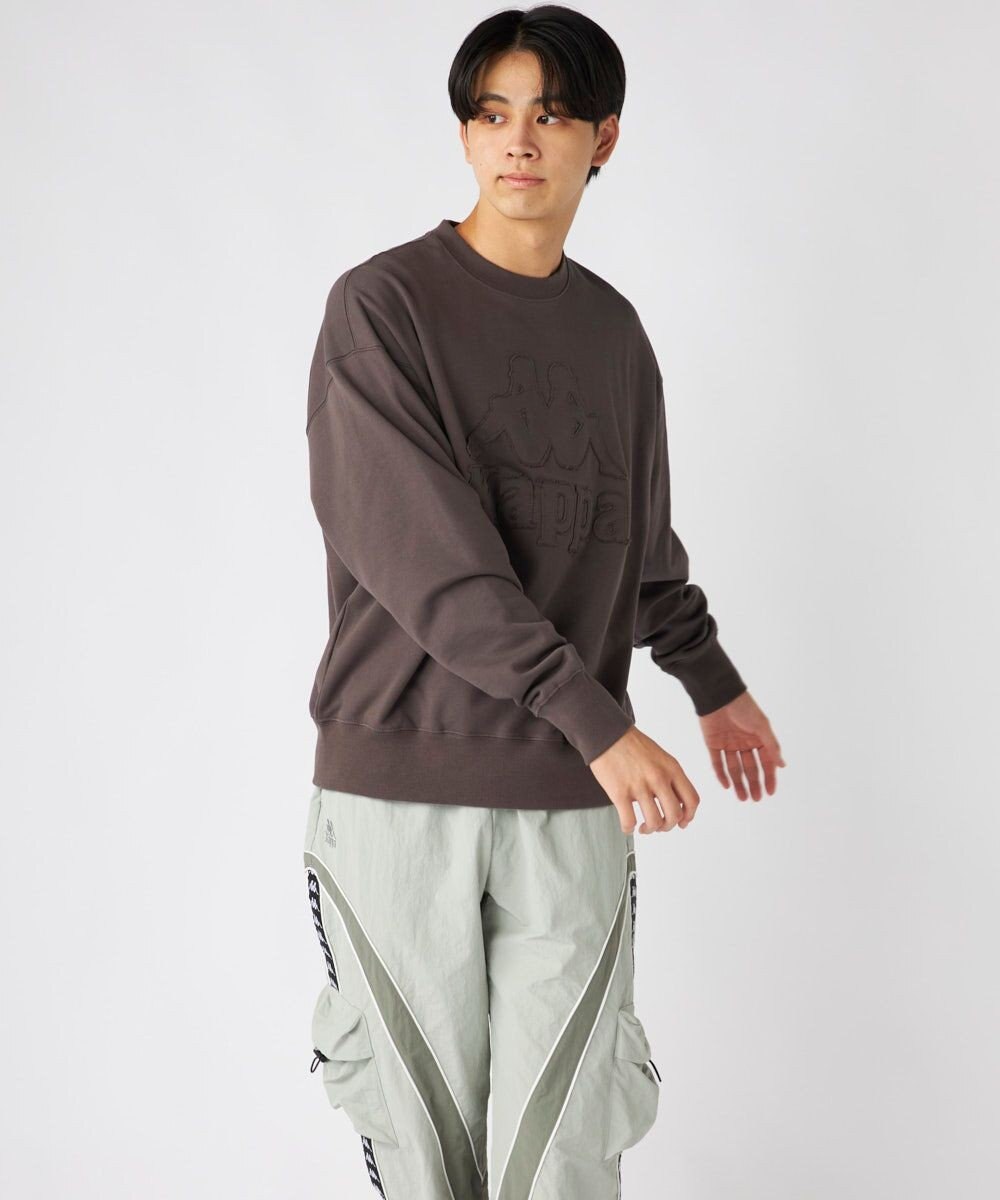 OP／FILA 【Kappa】オーバーサイズ ヘビーウェイトクルースウェット 