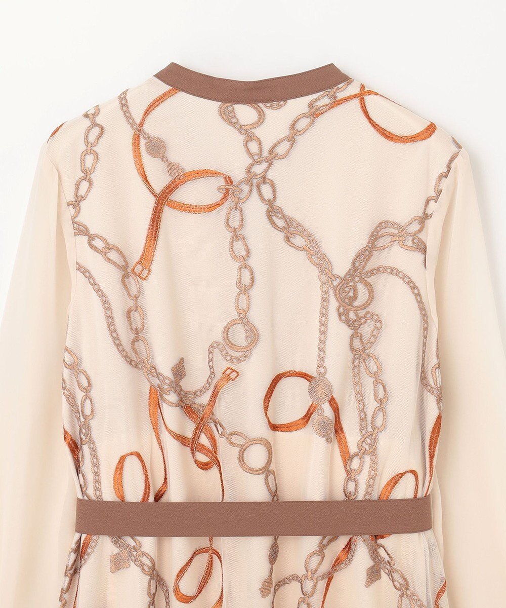 GRACE CONTINENTAL チェーン刺繍ワンピース 