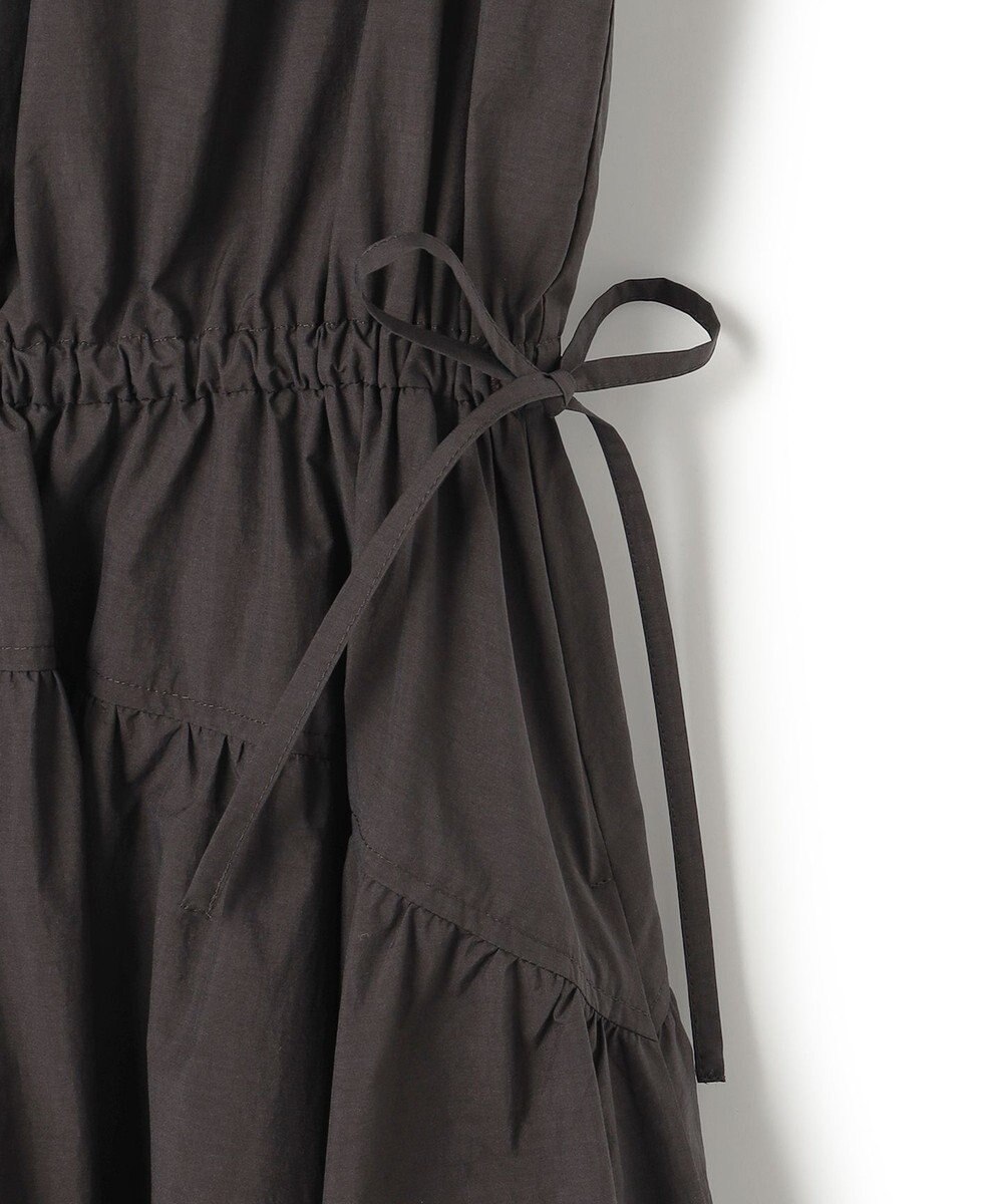 23区 【洗える/撥水加工】ナイロンコットンタフタ ウエストシャーリング ワンピース 