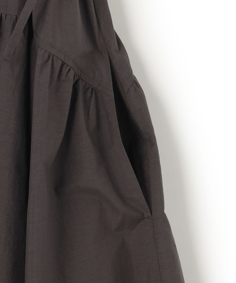 23区 【洗える/撥水加工】ナイロンコットンタフタ ウエストシャーリング ワンピース 