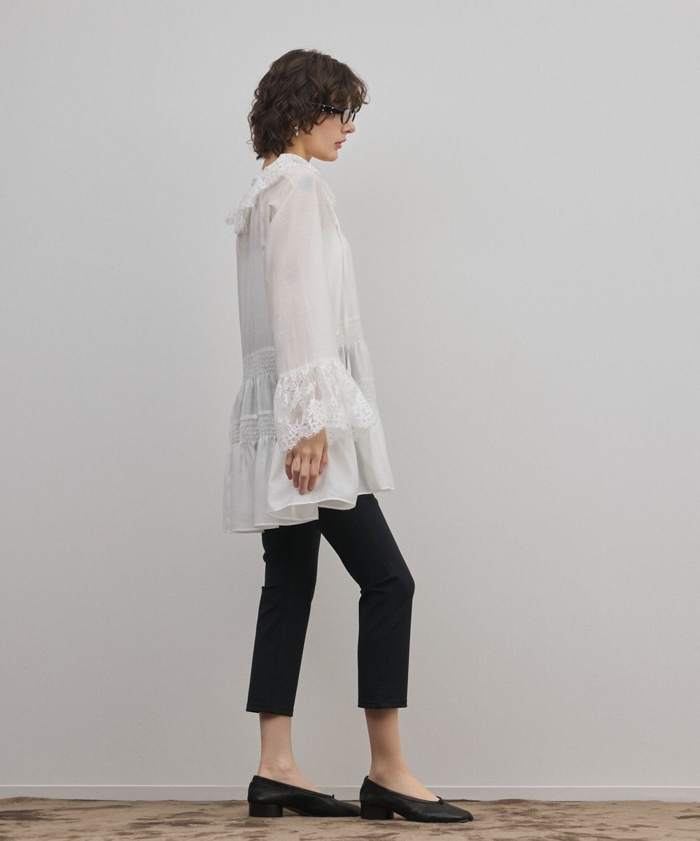 GRACE CONTINENTAL レースカラーチュニックブラウス 