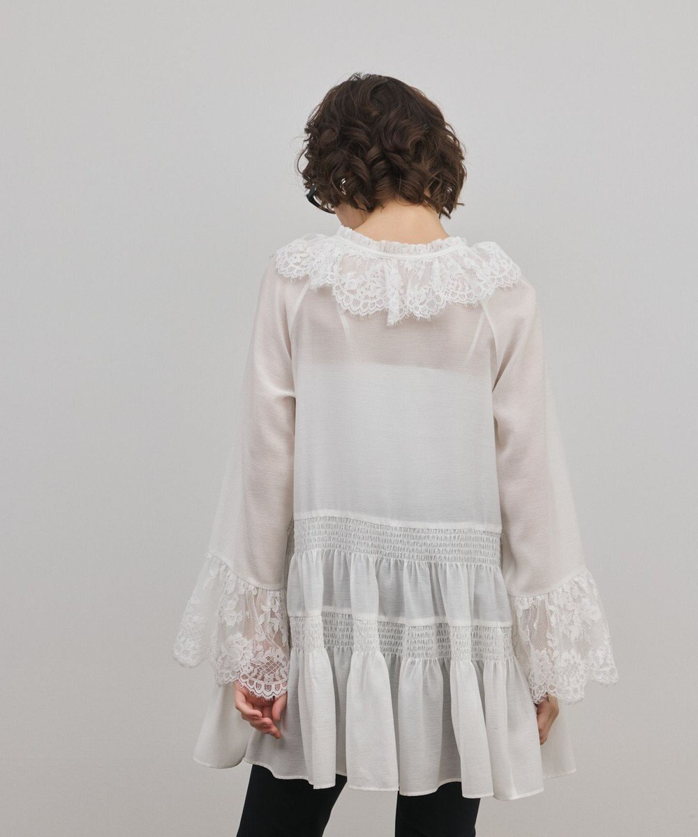 GRACE CONTINENTAL レースカラーチュニックブラウス 