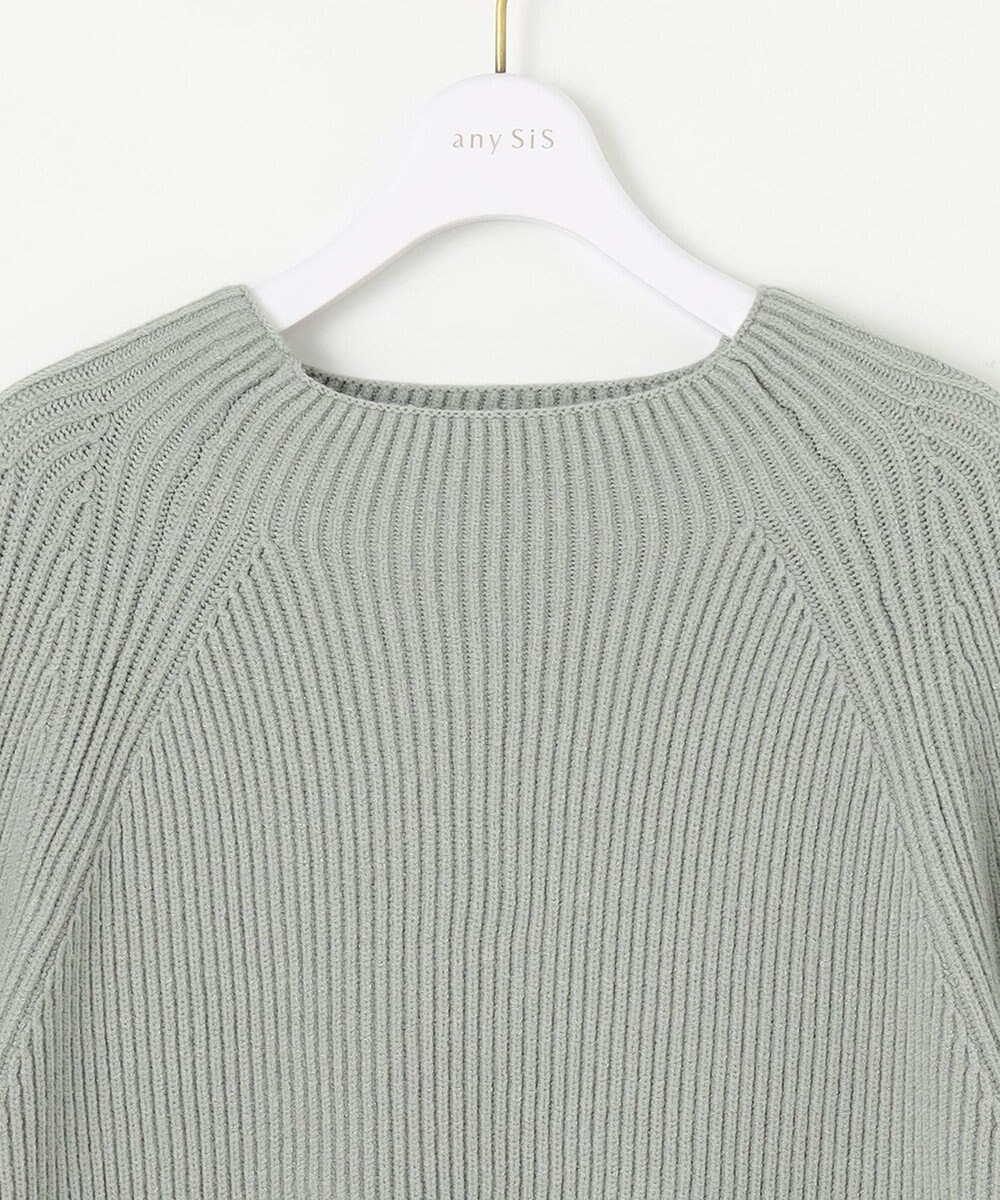 ANY SIS 【大人百花掲載 ヨンアさん着用】冬のシャルマン ラグランスリーブ ニット 