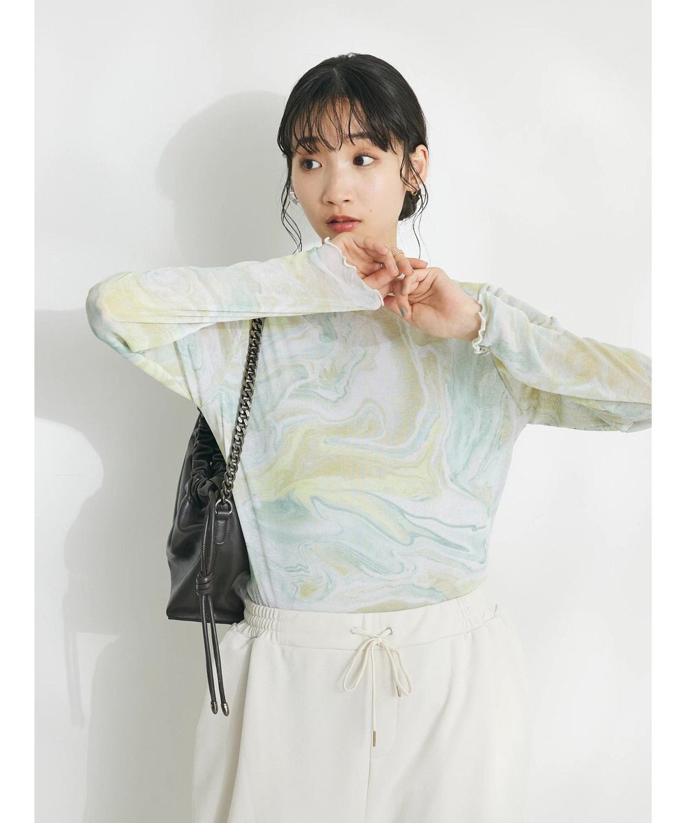 CRAFT STANDARD BOUTIQUE プリント柄スタンドネックプルオーバー 