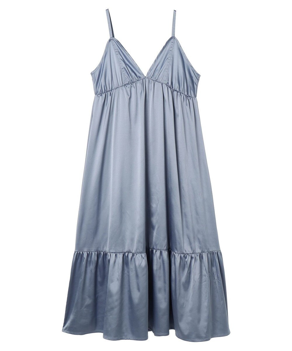 earth music&ecology ＳＥＴ２点ティアードペチドレス＋チュールワンピース 