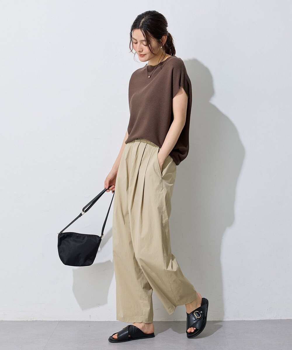 ANY L 【洗濯機可/ウエストゴム】撥水バレルパンツ 