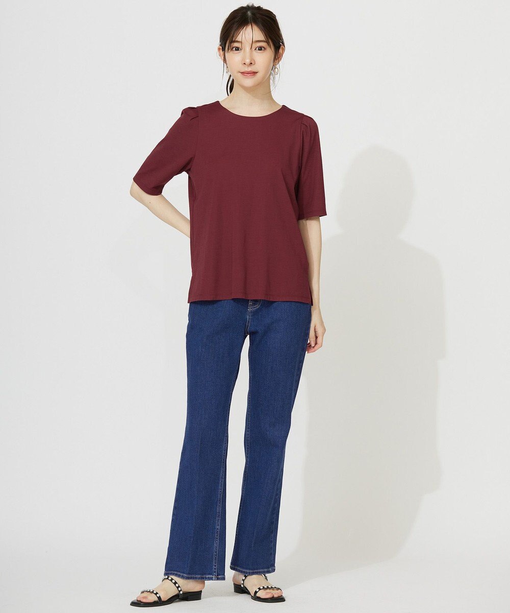 ANY SIS 【接触冷感・UVカット・洗える】ハイストレッチスムースタックスリーブ カットソー 