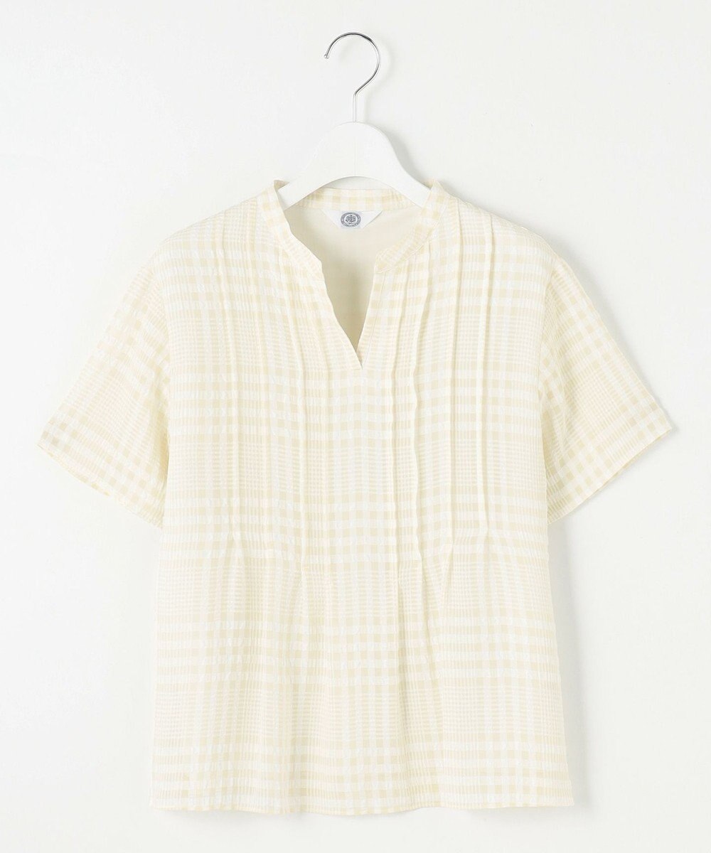 J.PRESS LADIES 【WEB限定カラーあり・洗える】シアーチェック カットソー 