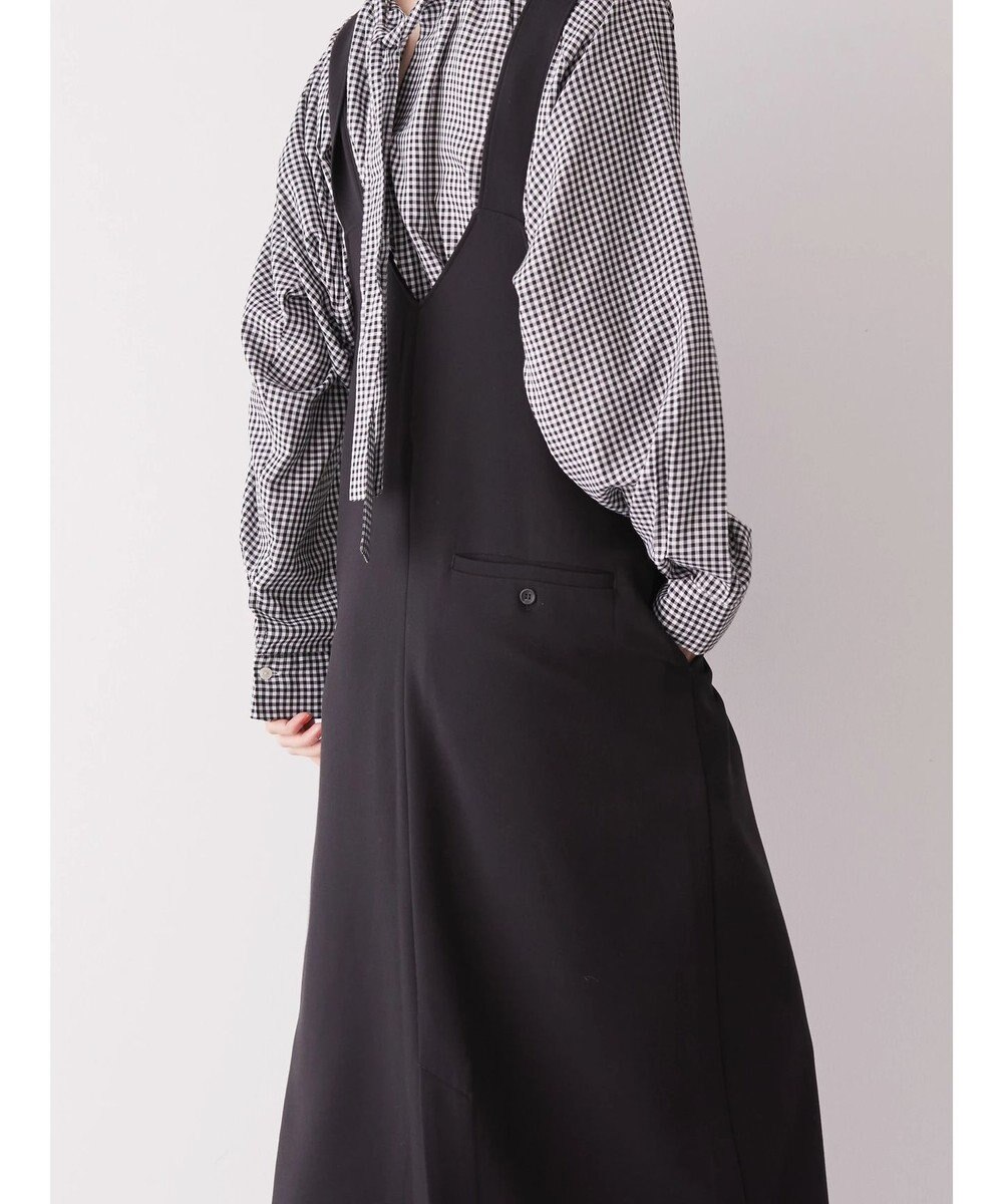 AMERICAN HOLIC 両ＶネックＩラインワンピース 