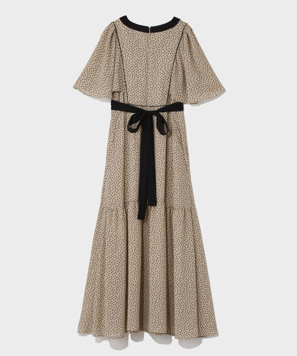 GRACE CONTINENTAL ドットフレアスリーブマキシ 