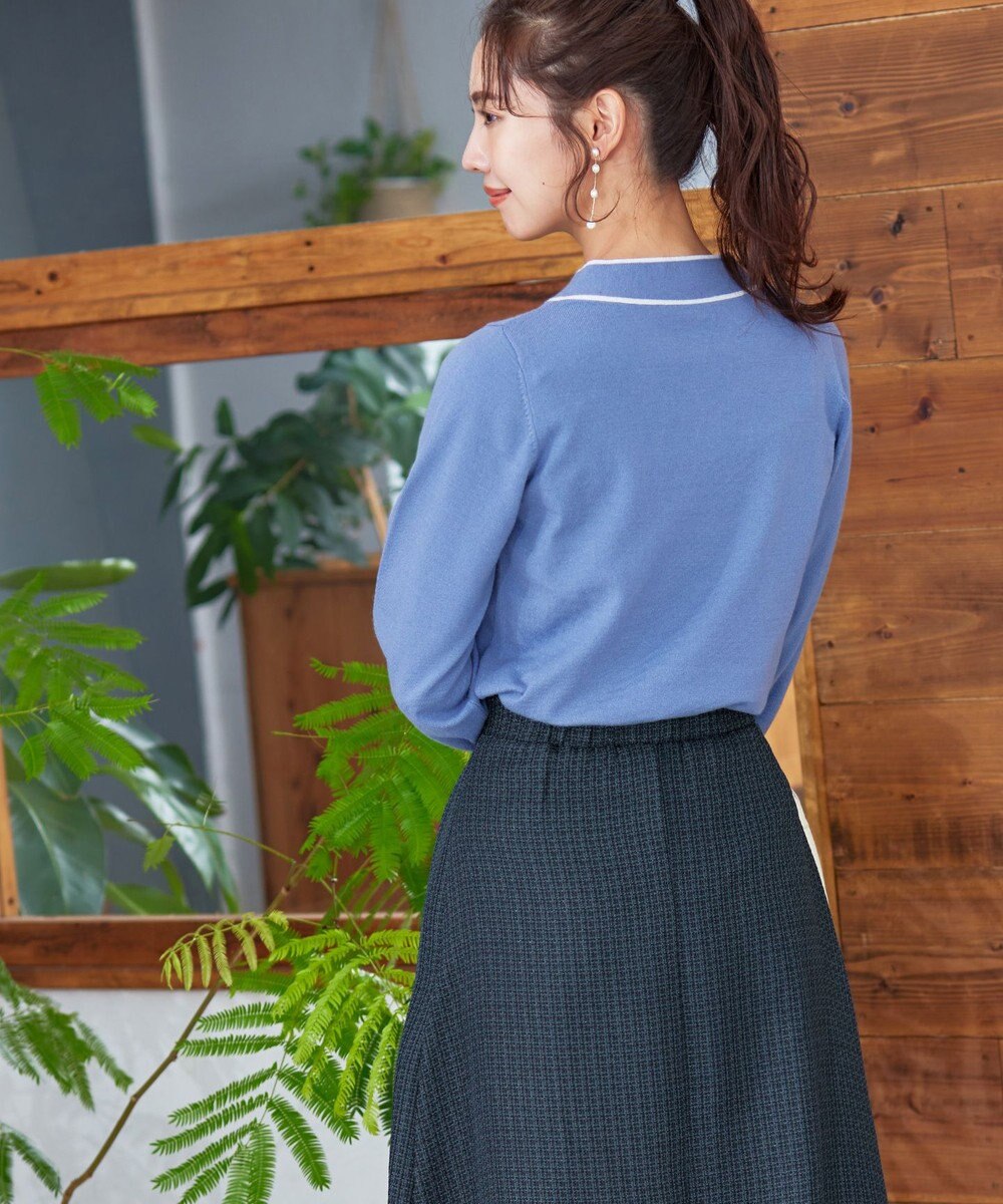 Tiaclasse フレアツイードスカート 