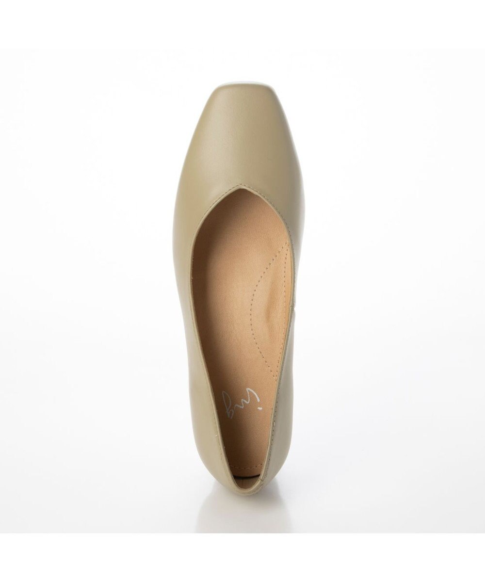 ing <ing>スクエアトゥVカットパンプス 