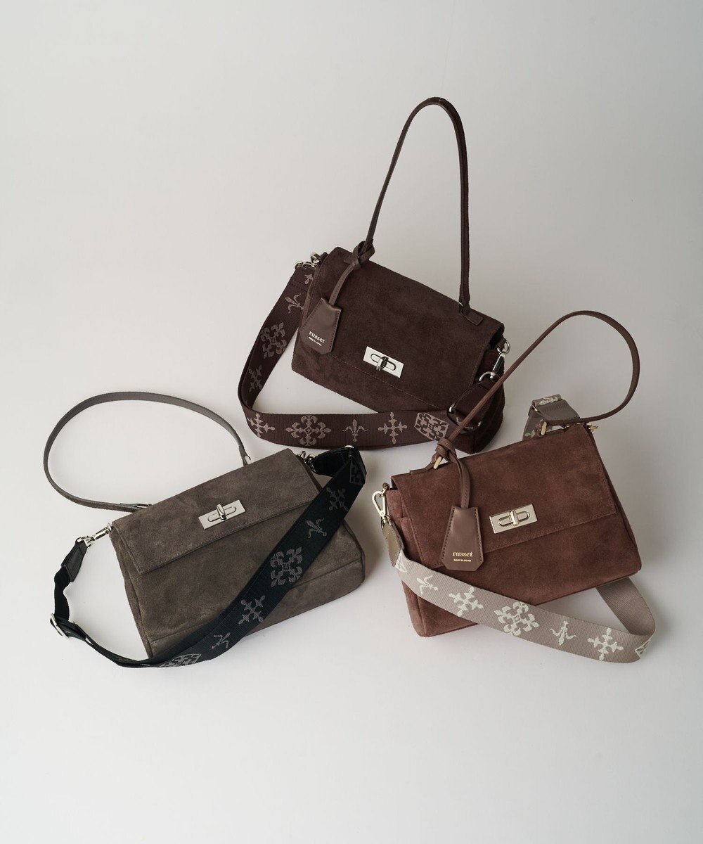 russet スエードフラップミニトートバッグ(CE-1722-WEB) 