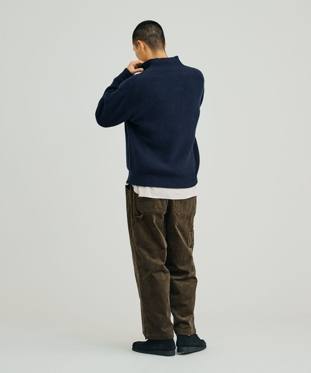 J.PRESS YORK STREET 【UNISEX】ウールカシミヤ ハーフジップニット 