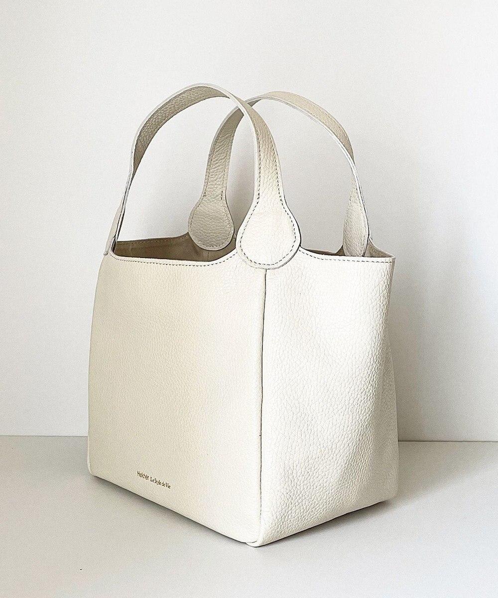 Hekhèr Le Style de Vie 【日本製/セレモニーにも】シュリンクレザー ハンドバッグ small 