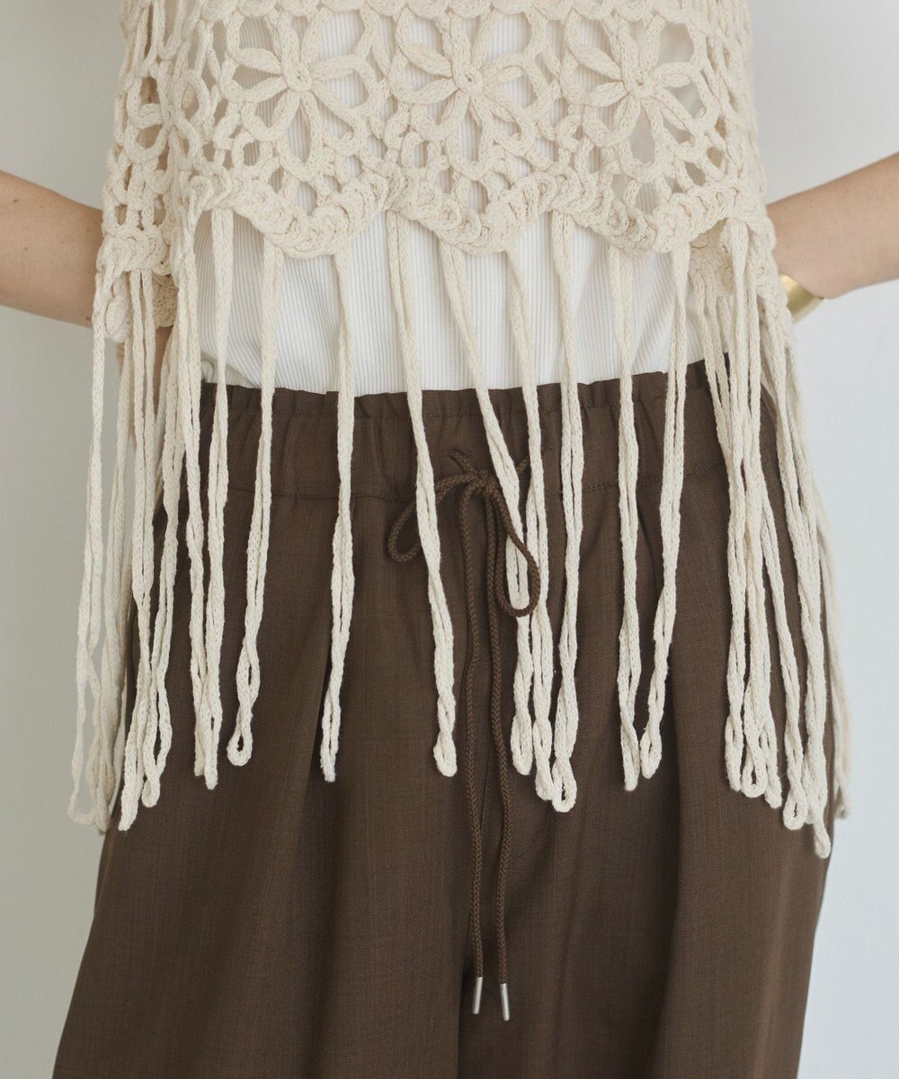 WEGO 【ANGIE VINTAGE】クロシェフリンジベスト 