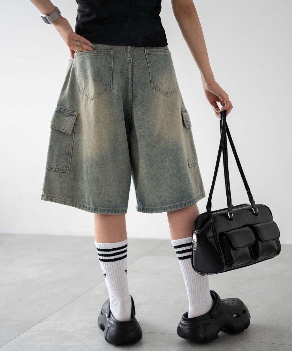 WEGO ドロストカーゴハーフパンツ 