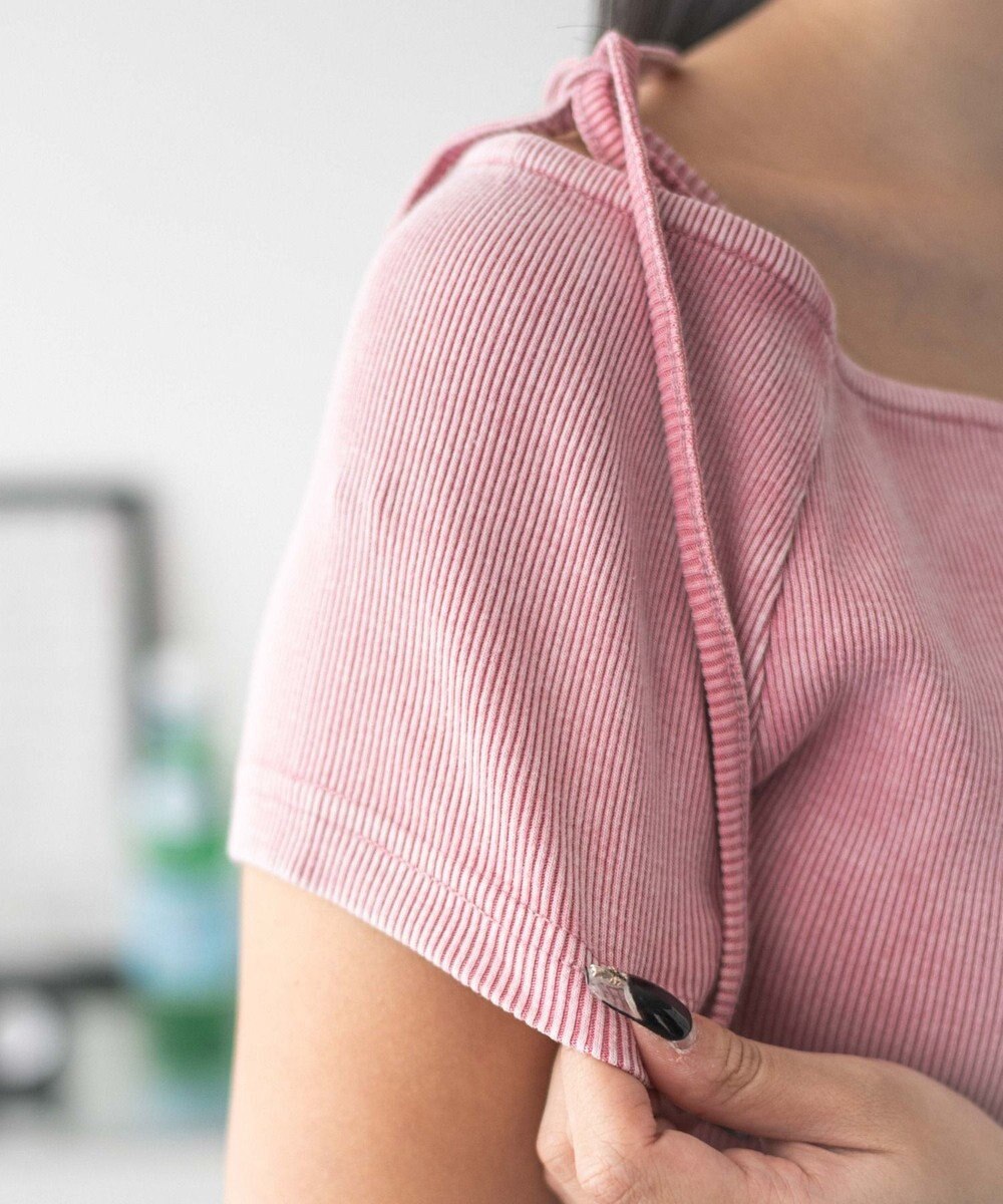 WEGO ヴィンテージウォッシュオフショルちびT 