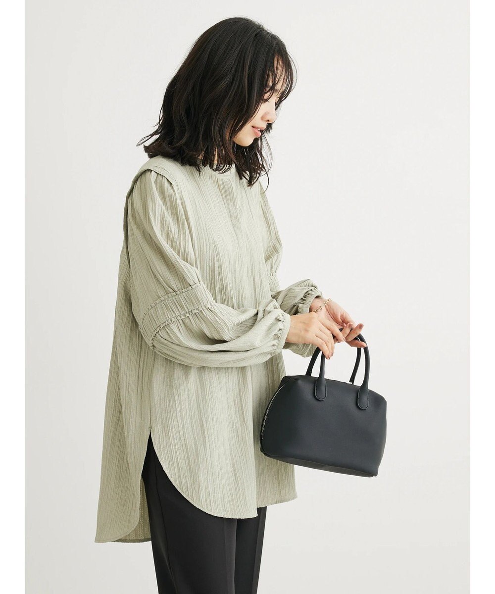 Green Parks 表面変化比翼シャツチュニック 