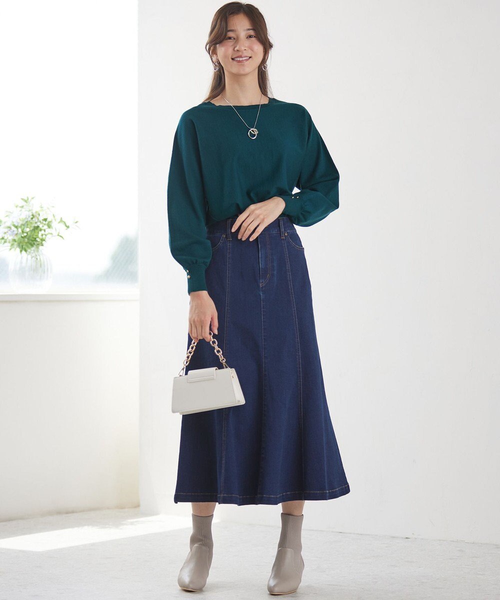 ANY SIS 【洗える】ナローデニム スカート 