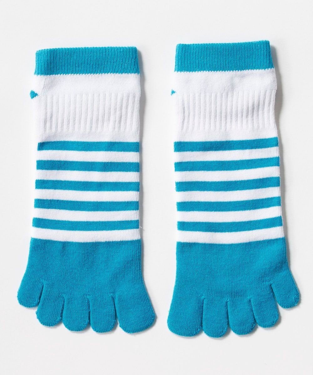 FILA GOLF／marie claire 【FILA GOLF】 ボーダージャガード五本指アンクルソックス 