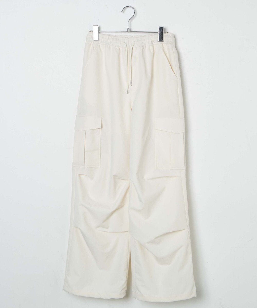 WEGO 【ウエストゴム】イージーパラシュートカーゴパンツ 