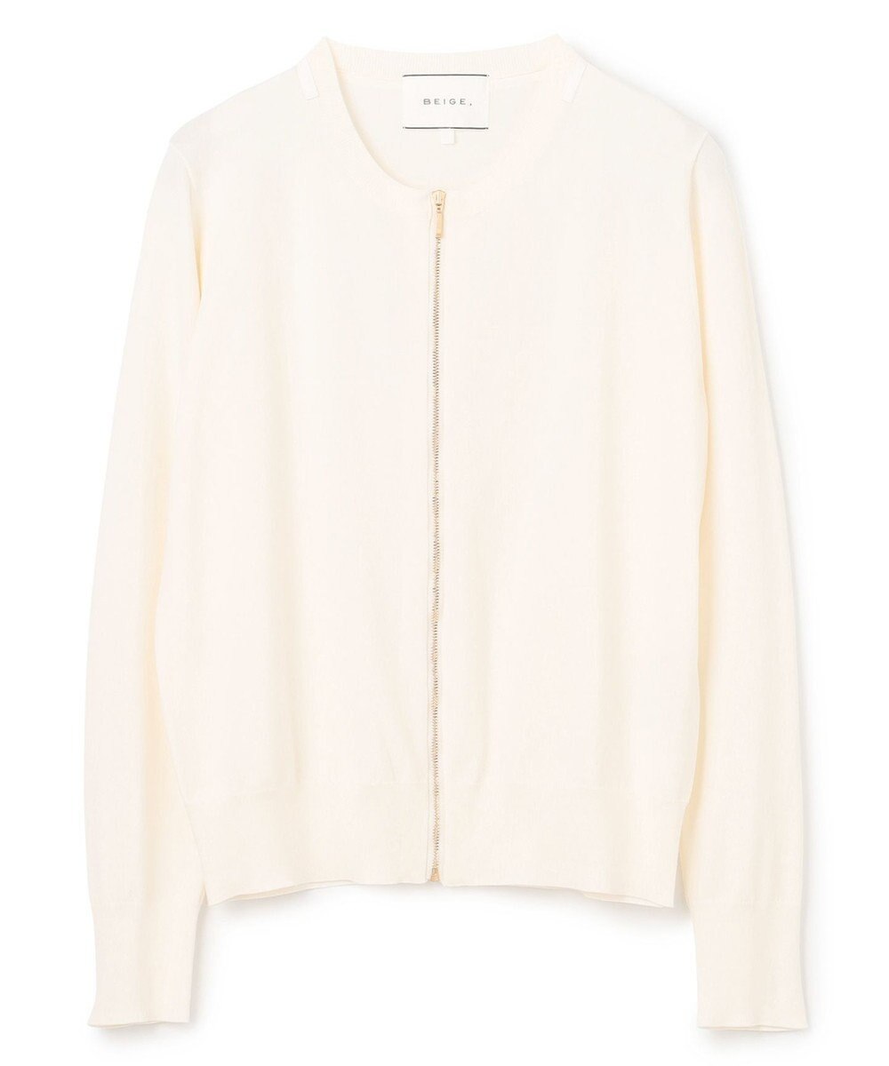 BEIGE， NADIA / ジップアップカーディガン 
