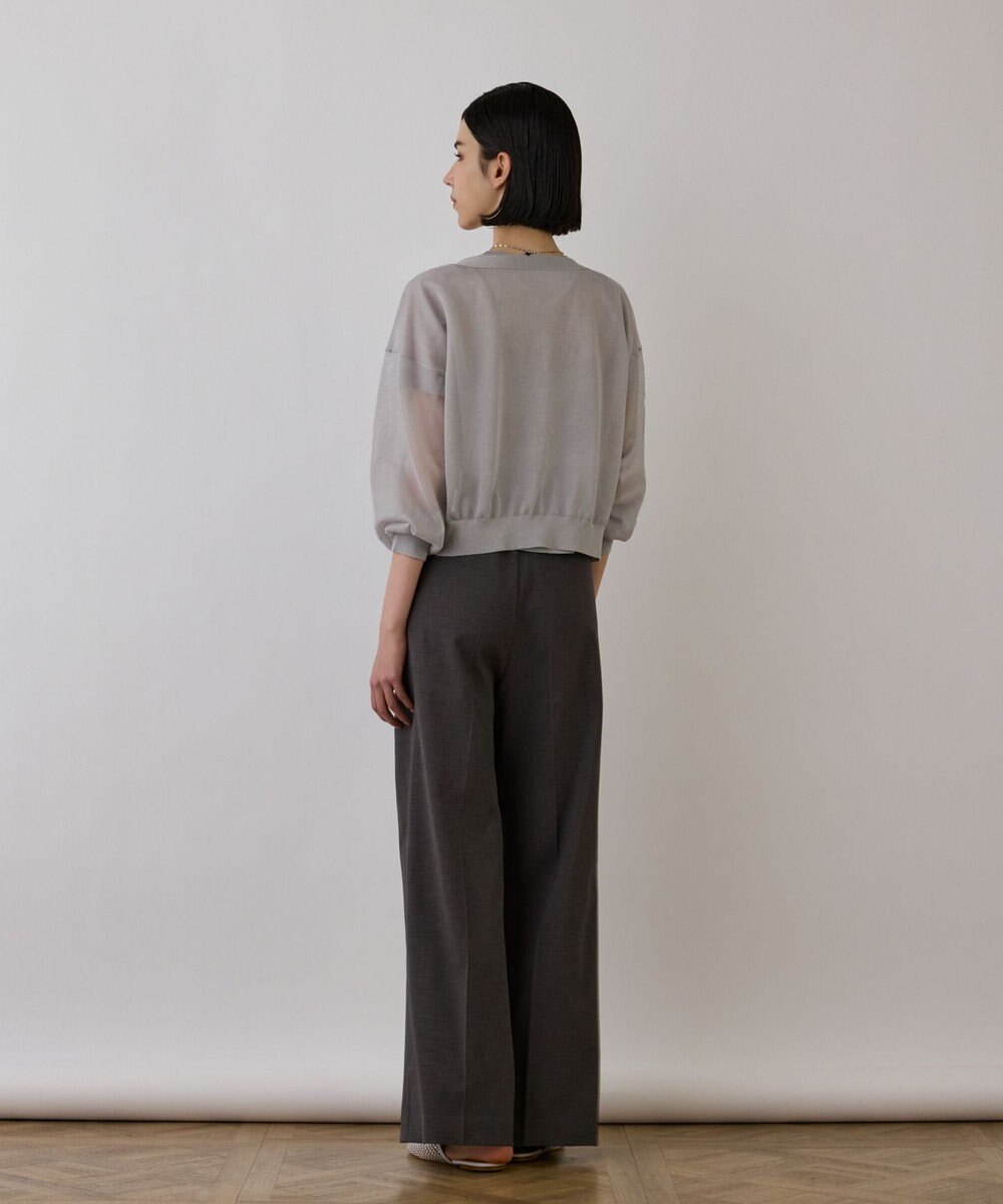 GRACE CONTINENTAL ブライトシアーニットカーディガン 