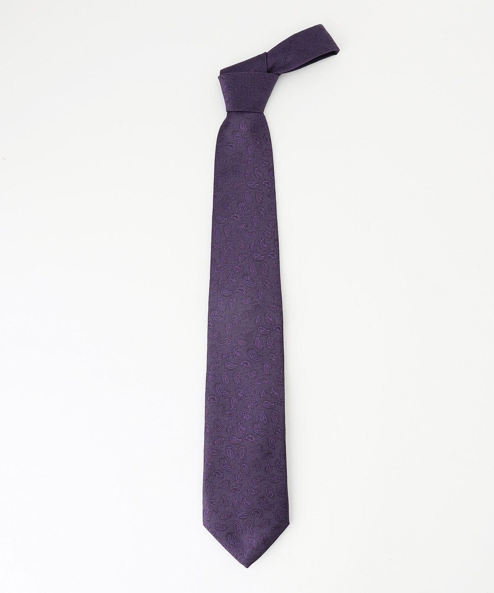J.PRESS MEN 【J.PRESS 10PLY LUXURY SILK COLLECTION】ソリッドペイズリー ネクタイ 