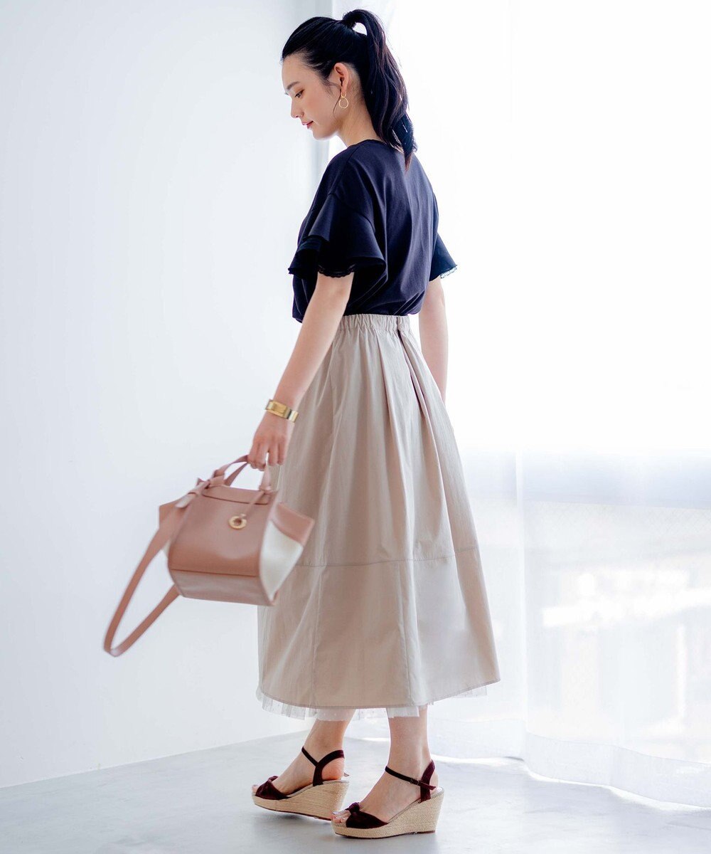 組曲 【2WAY】ドットチュールリバーシブル スカート 