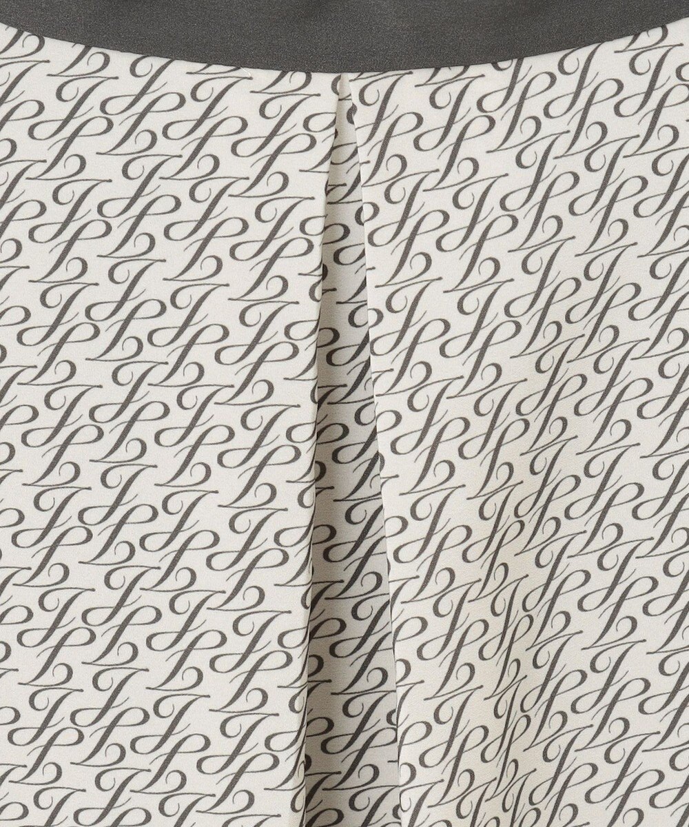 自由区 【セットアップ対応・洗える】モノグラムプリント ブラウス 